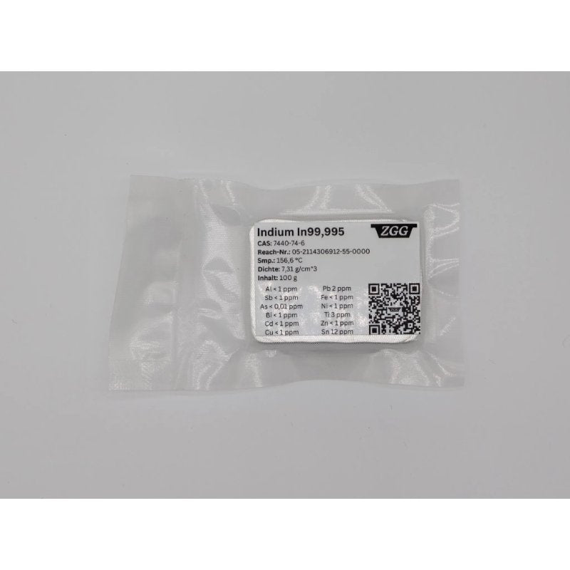 Indium Barren 5x 100 Gramm