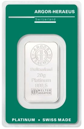 20 Gramm Platin Barren