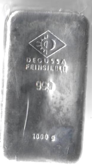Silberbarren 1000 Gramm diverser Hersteller