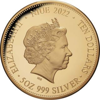 Niue - 5oz Spitzenräuber - Hai vs. Krokodil 2022