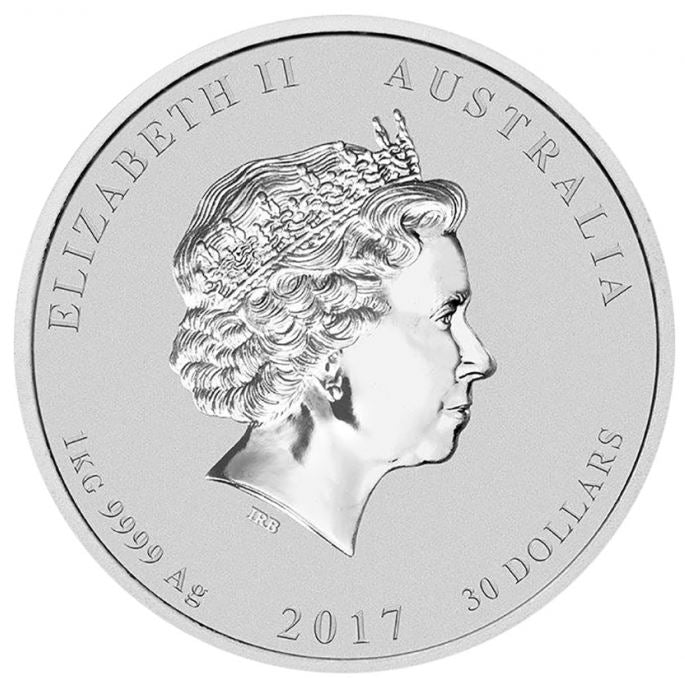Australien Lunar II Hahn 2017 1 kg Silbermünze