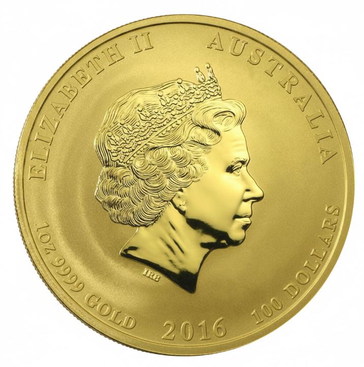 Lunar II Affe 2016 1 oz Goldmünze Australien
