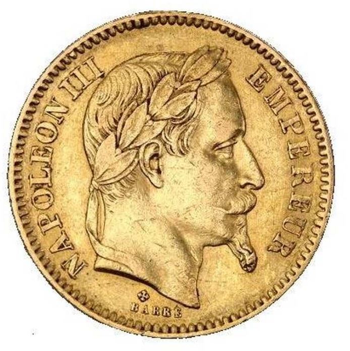 Frankreich - 20 Franc Napoleon III 1852-1870