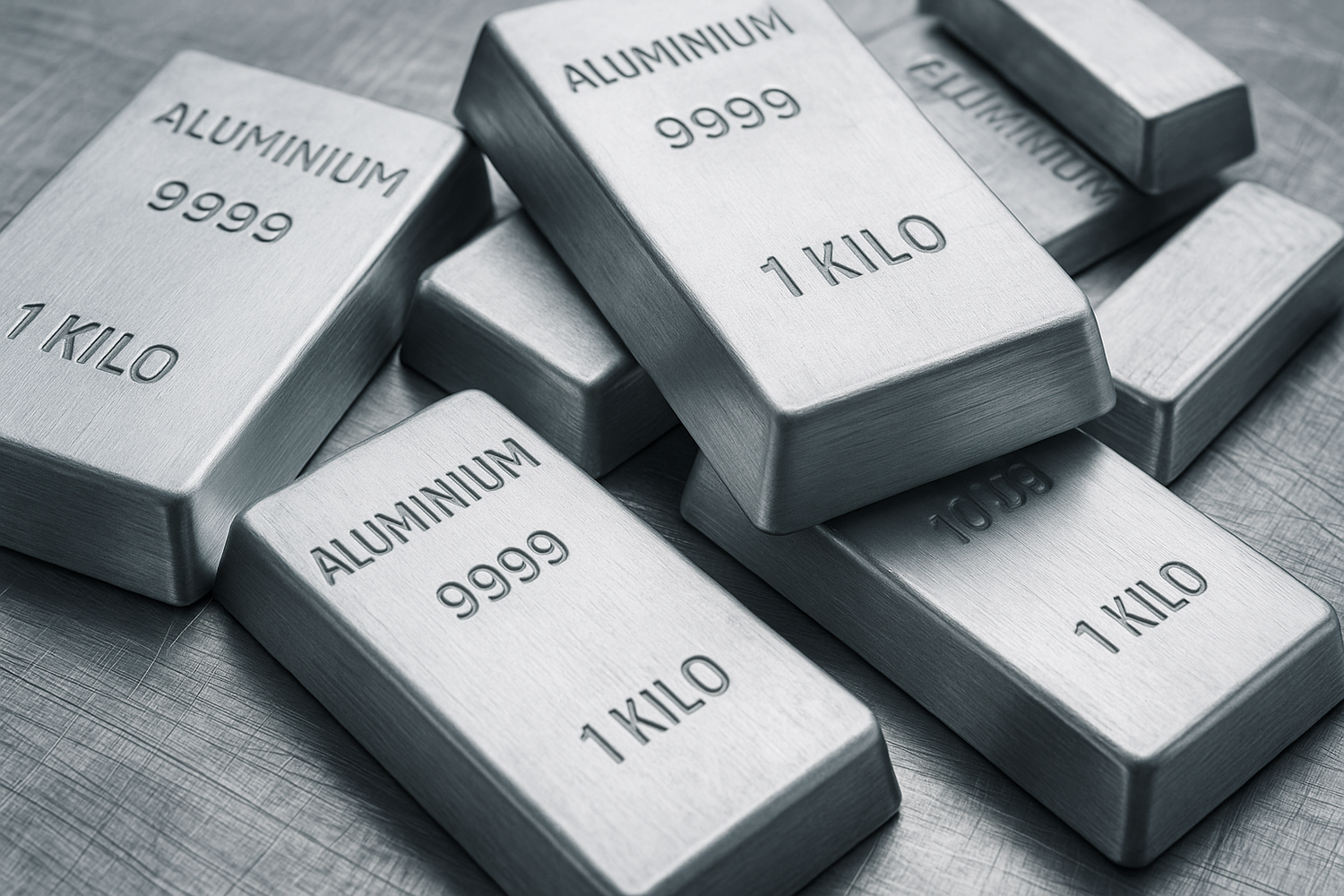 Aluminiumbarren als Leichtmetall-Investition