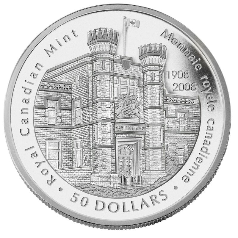 5 oz Silbermünze 2008 Royal Canadian Mint Jubiläum