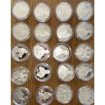 Österreich - 20x 100 Schilling 1991-1999 PP im Set