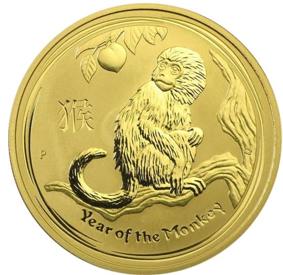 Lunar II Affe 2016 1 oz Goldmünze Australien