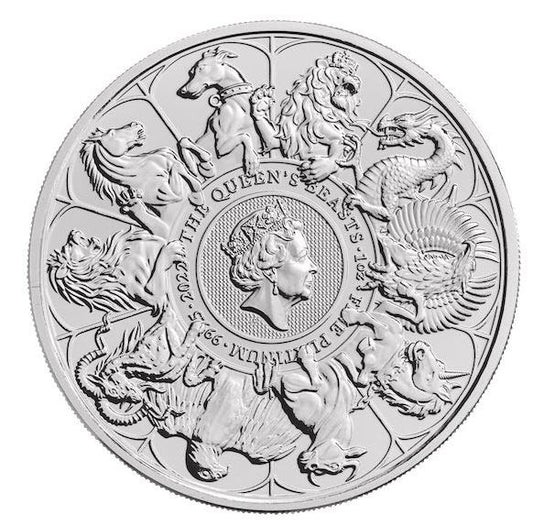 Queen’s Beasts Completer Coin 1 Unze Platin 2022