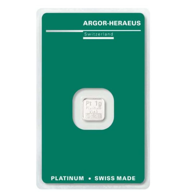 10x 1 Gramm Platin Barren