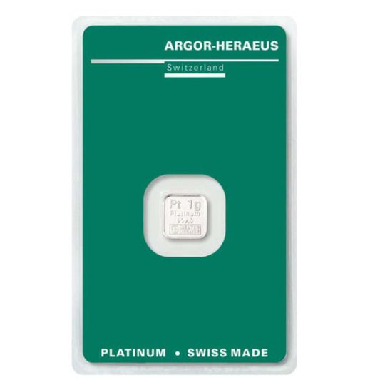 10x 1 Gramm Platin Barren