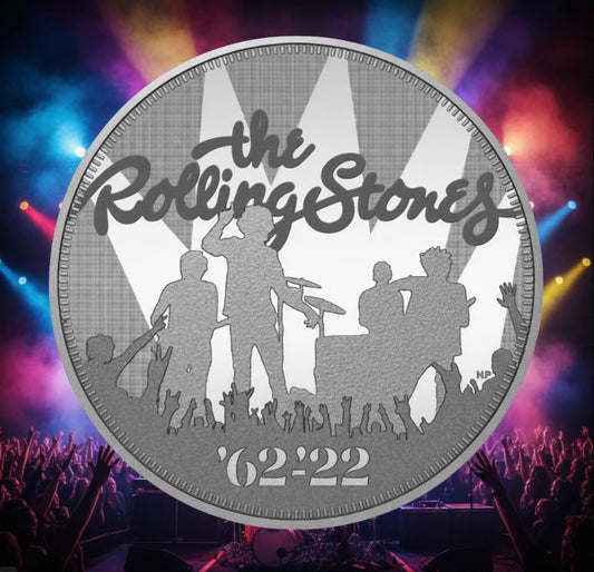Großbritannien - 5 Unzen Silbermünze The Rolling Stones