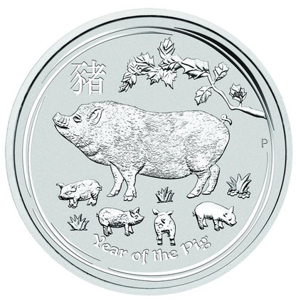 Australien Lunar II Schwein 2019 1 kg Silbermünze in Kapsel