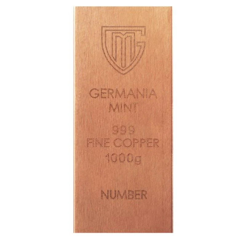 Germania Mint - Kupfer Industriebarren 5 x 1 kg
