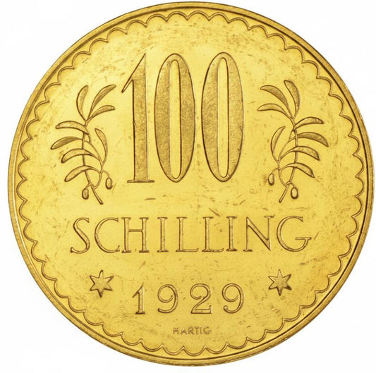 100 Schilling Goldmünze 1929 Österreich