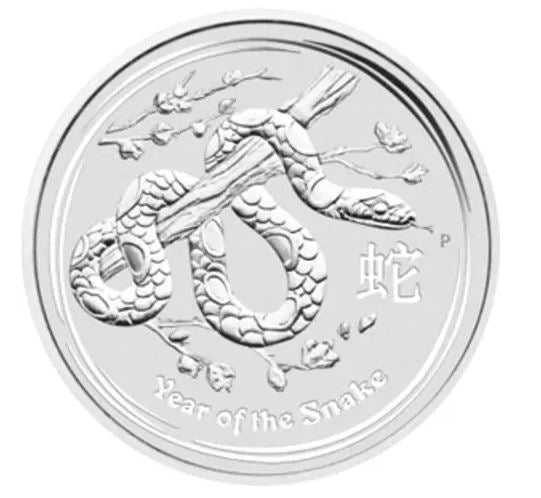 Australien Lunar II 5oz Silber Schlange 2013
