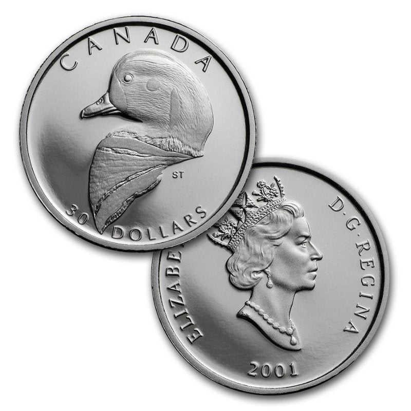 Platin Proof Set 2001 Harlekinente Royal Canadian Mint