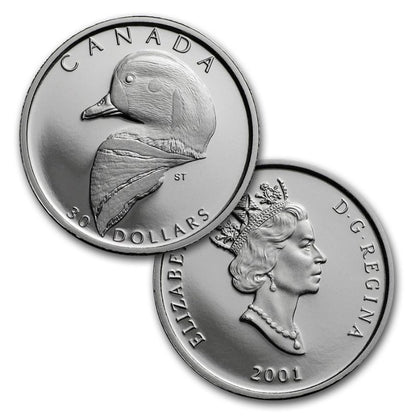 Platin Proof Set 2001 Harlekinente Royal Canadian Mint