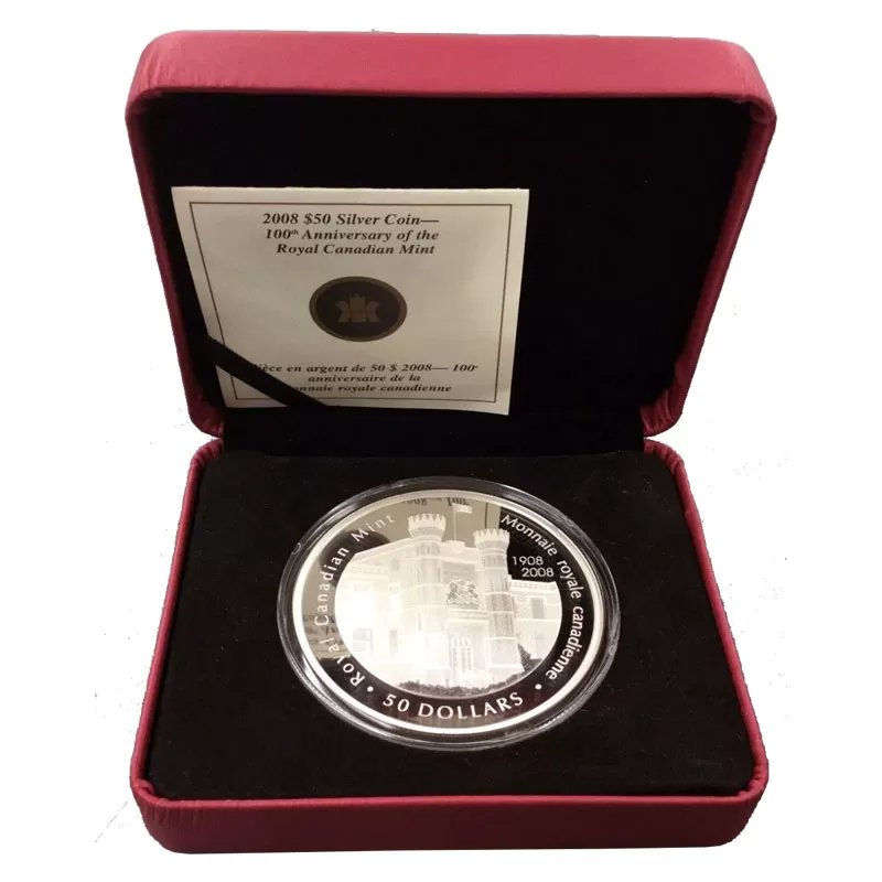 5 oz Silbermünze 2008 Royal Canadian Mint Jubiläum