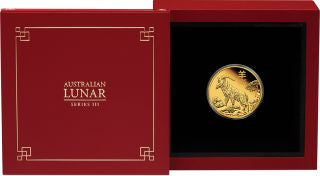 Australien Lunar Jahr der Ziege 2027 1/4 oz Gold PP