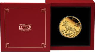 Australien Lunar Jahr der Ziege 2027 1 oz Gold PP