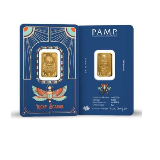 PAMP Lucky Scarab 5 g Goldbarren Au999.9