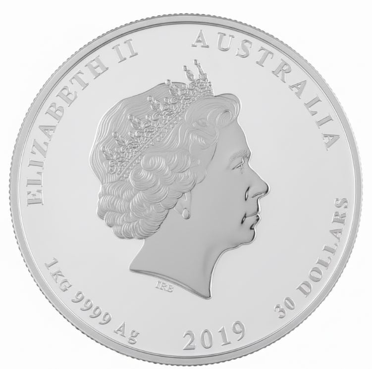 Australien Lunar II Schwein 2019 1 kg Silbermünze in Kapsel