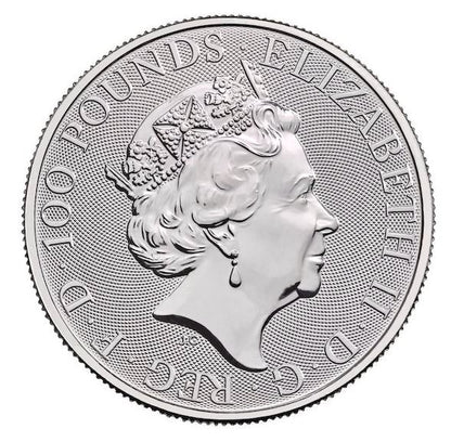 Queen’s Beasts Completer Coin 1 Unze Platin 2022