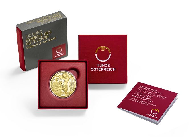 Österreich 100 Euro Symbole des Göttlichen 2026 Gold PP