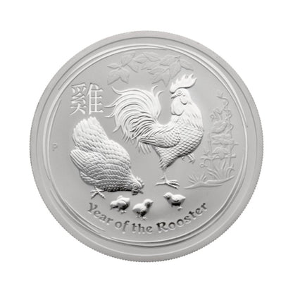 Lunar II Silbermünze Hahn 2017