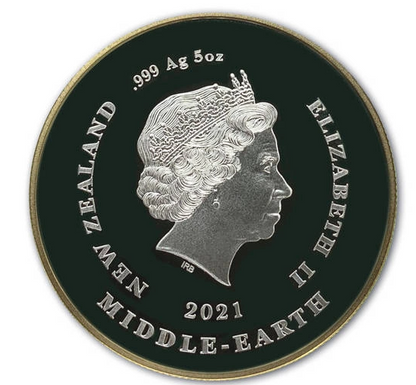 Niue Herr der Ringe Gemeinschaft 5 oz Silber 2021 Proof
