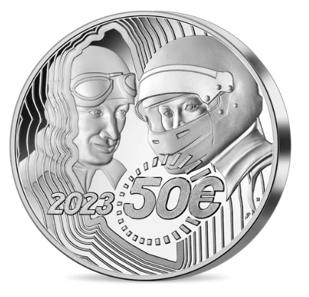 100 Jahre 24 Stunden von Le Mans 5 oz Silbermünze PP 2023 Monnaie de Paris