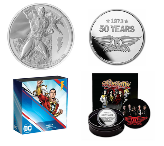 Niue - 4 Unzen Paket Shazam und Aerosmith