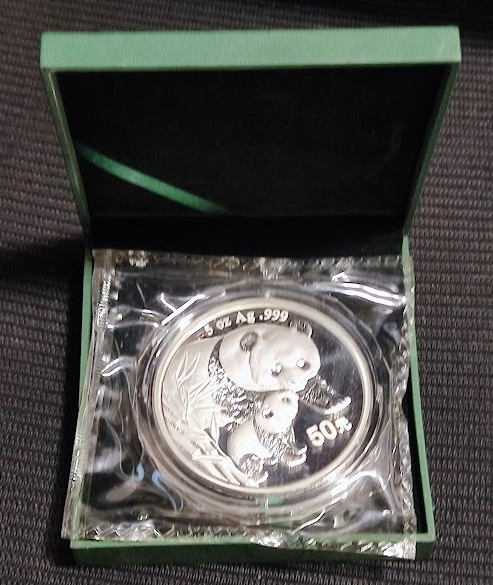 China Panda 2004 5 oz Silbermünze PP