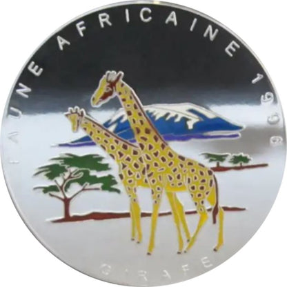 Kongo - 1000 Gramm Münze Giraffe 1996