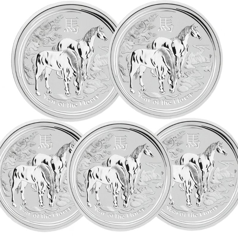 Lunar II 2 oz Silber Pferd 