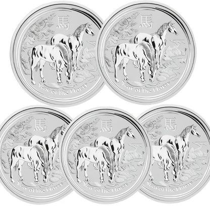 Lunar II 2 oz Silber Pferd 
