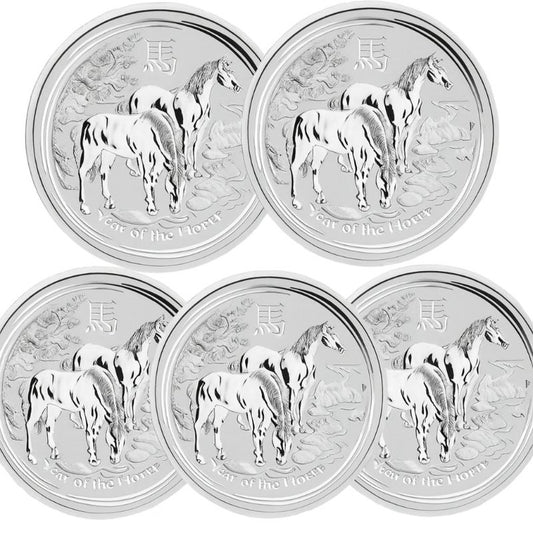 Lunar II 2 oz Silber Pferd 