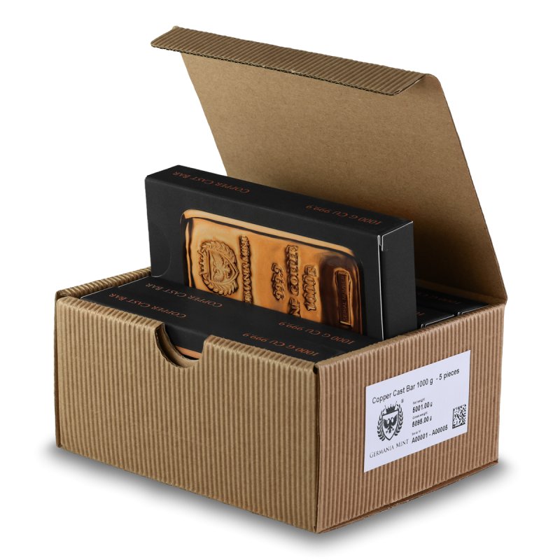 Kupfer Barren 5 kg Germania Mint