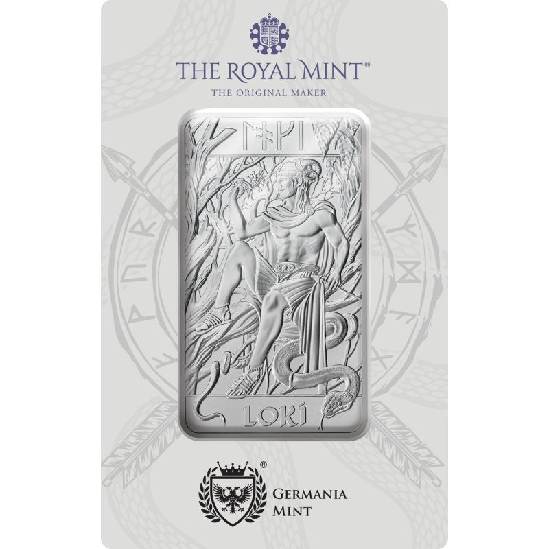 Norse Gods Loki 10 oz Silberbarren – The Royal Mint / Germania Mint